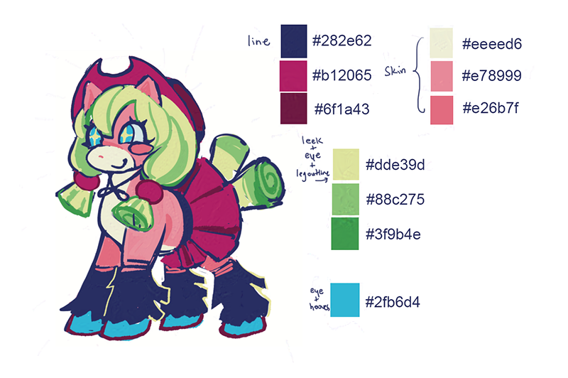 final leeku color reference